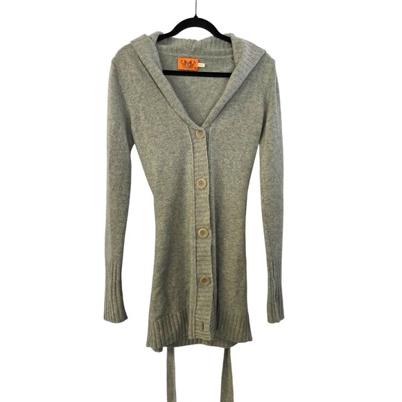 Juicy Couture Womens Gray Cashmere Cardigan Sweater Size S - Picture 1 of 11